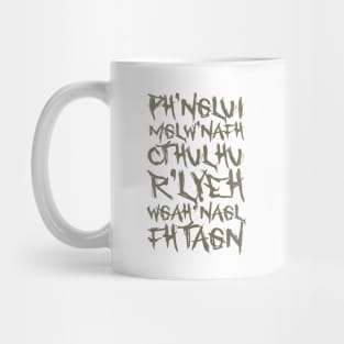 Call of Cthulhu Chant, Mantra, Spell Mug